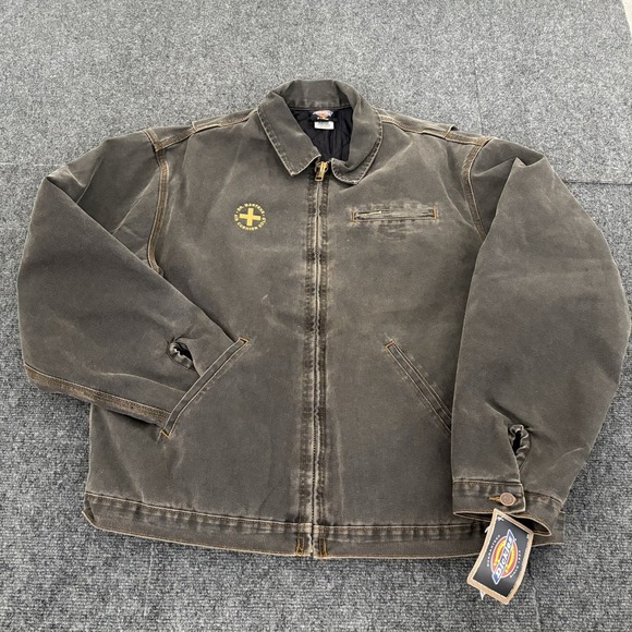 Dickies Other - New Vintage Y2K Dickies X Doc Martens Gray Detroit Canvas Jacket Workwear Sz XL